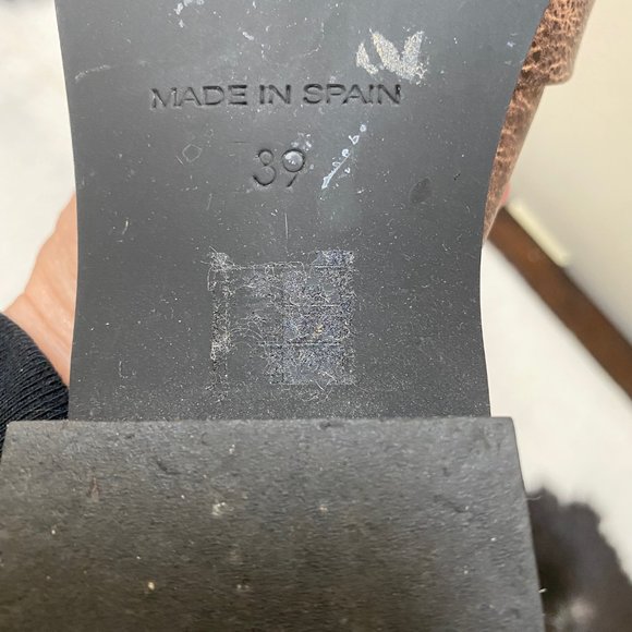 Free People Rose Gold Mules with Gold Rhinestones - W size 39 / 8M - Picture 9 of 10